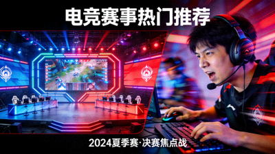 电竞赛事热门推荐视频缩略图 - 比赛舞台与选手特写